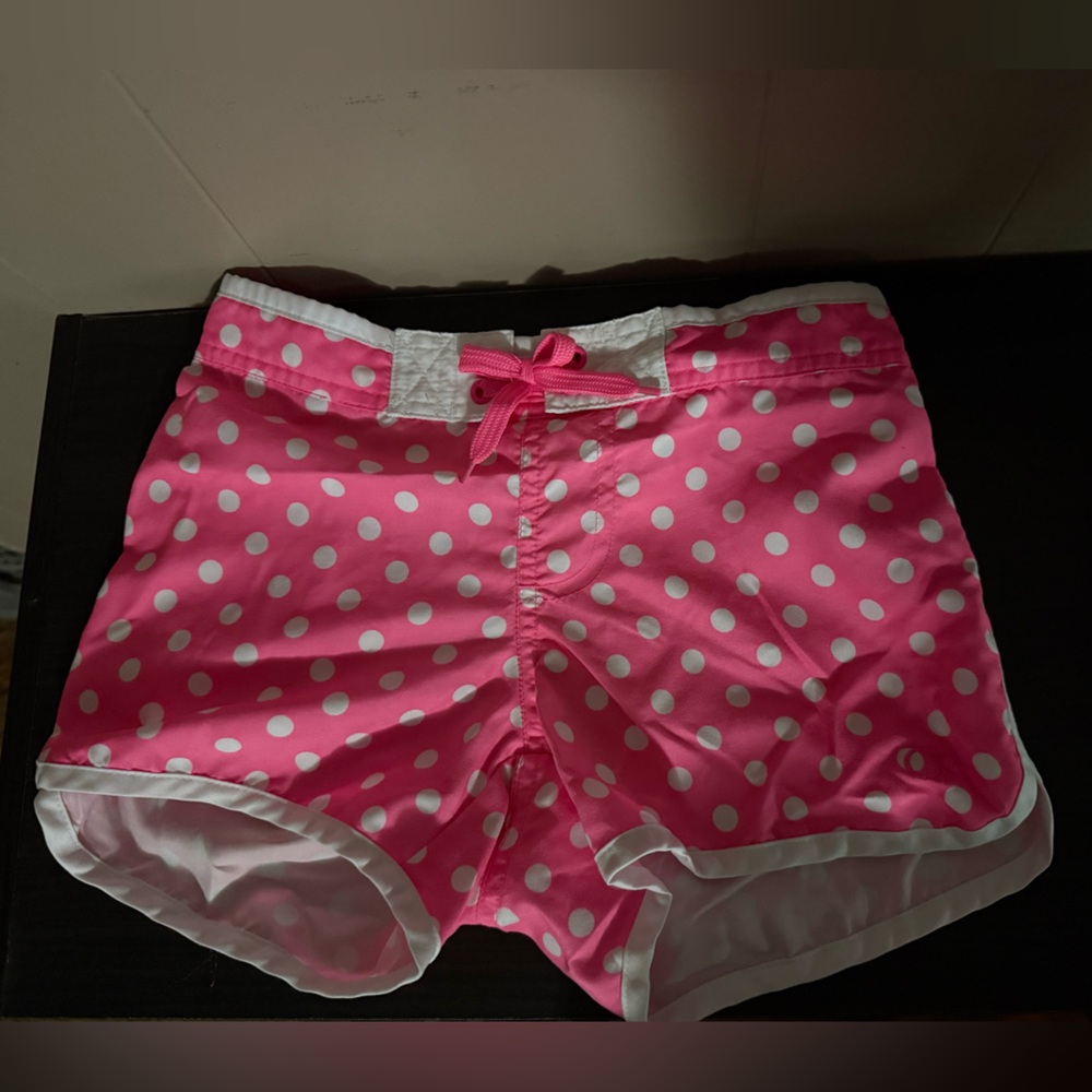 Kids Pink Polka Dot Shorts